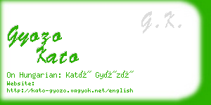 gyozo kato business card